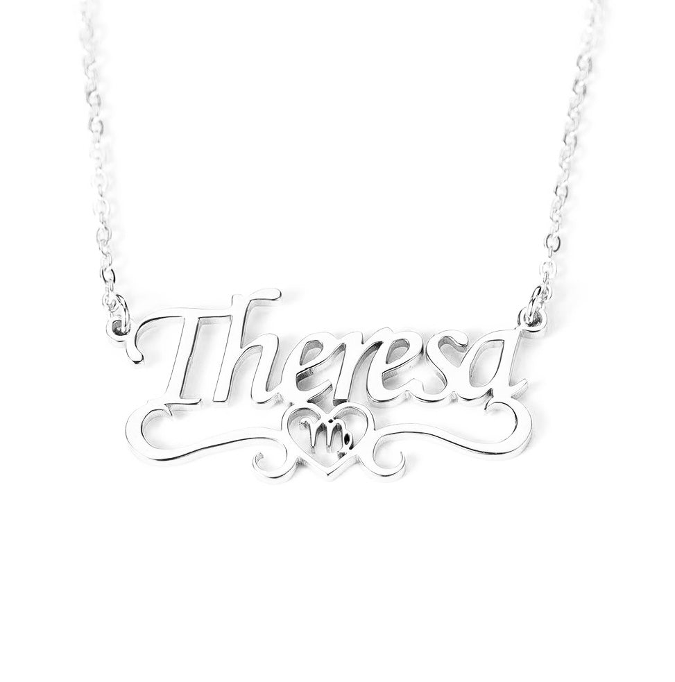 Exclusive Virgo ♍ Heart Name Necklace.