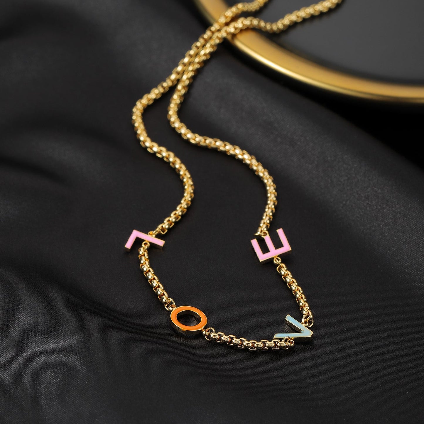 Collier Prénom Multicolore