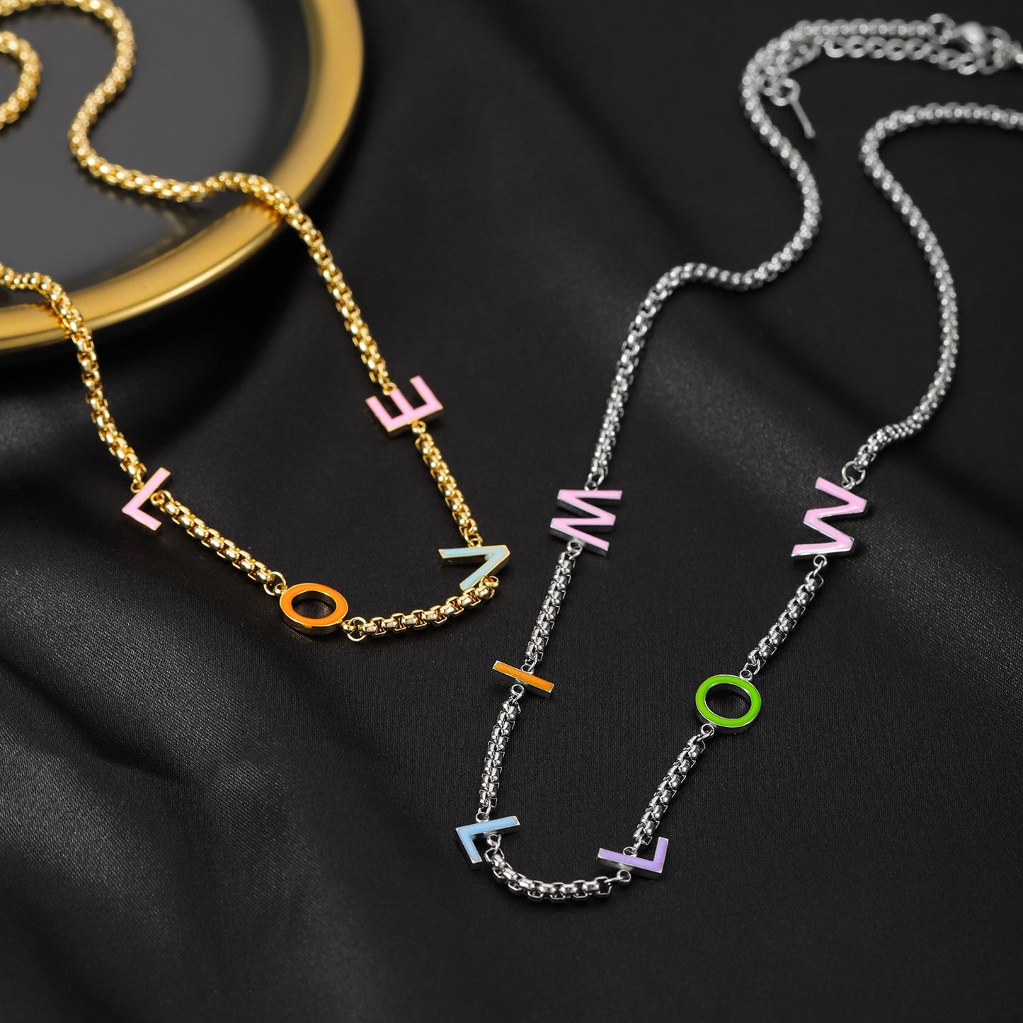 Collier Prénom Multicolore