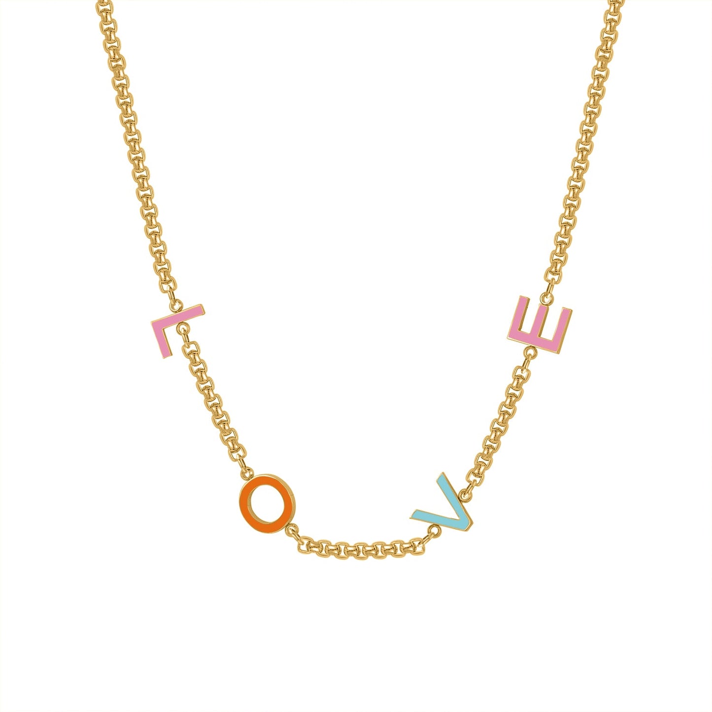 Collier Prénom Multicolore