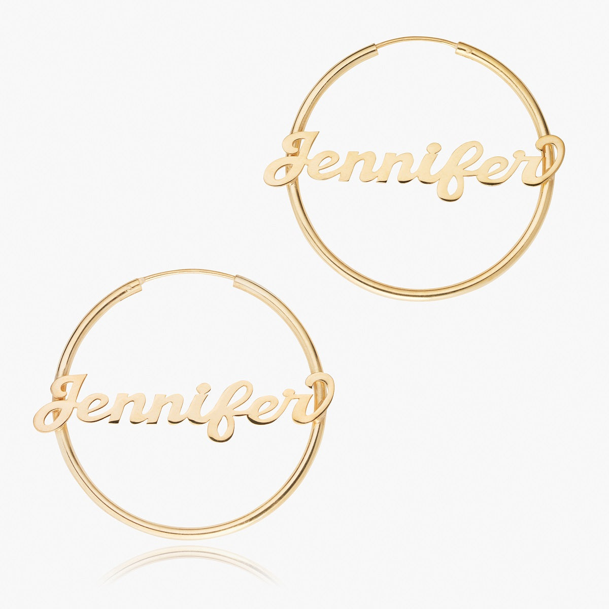 Kid's Hoop Name Earrings