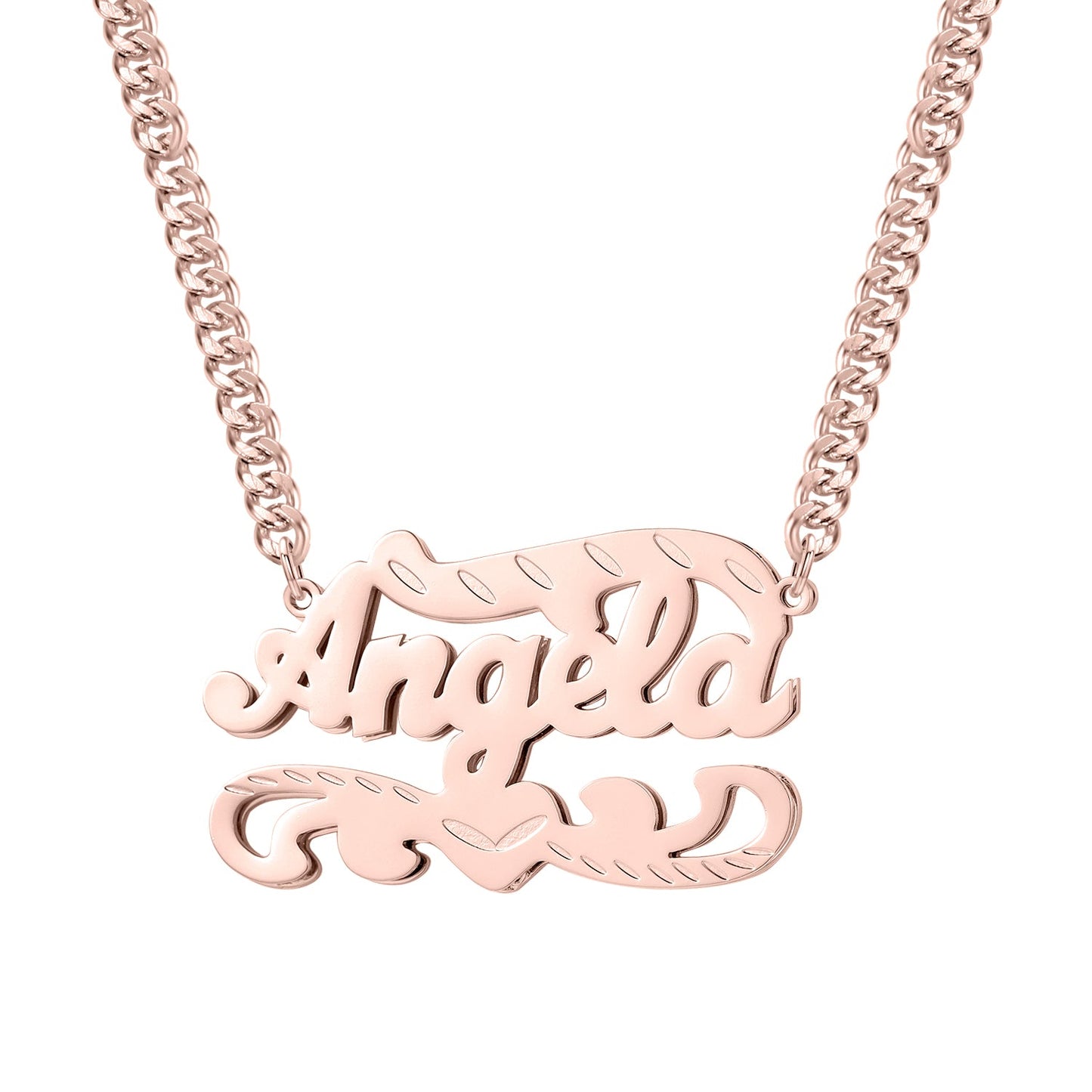 Name Necklace | 3D Double Layer