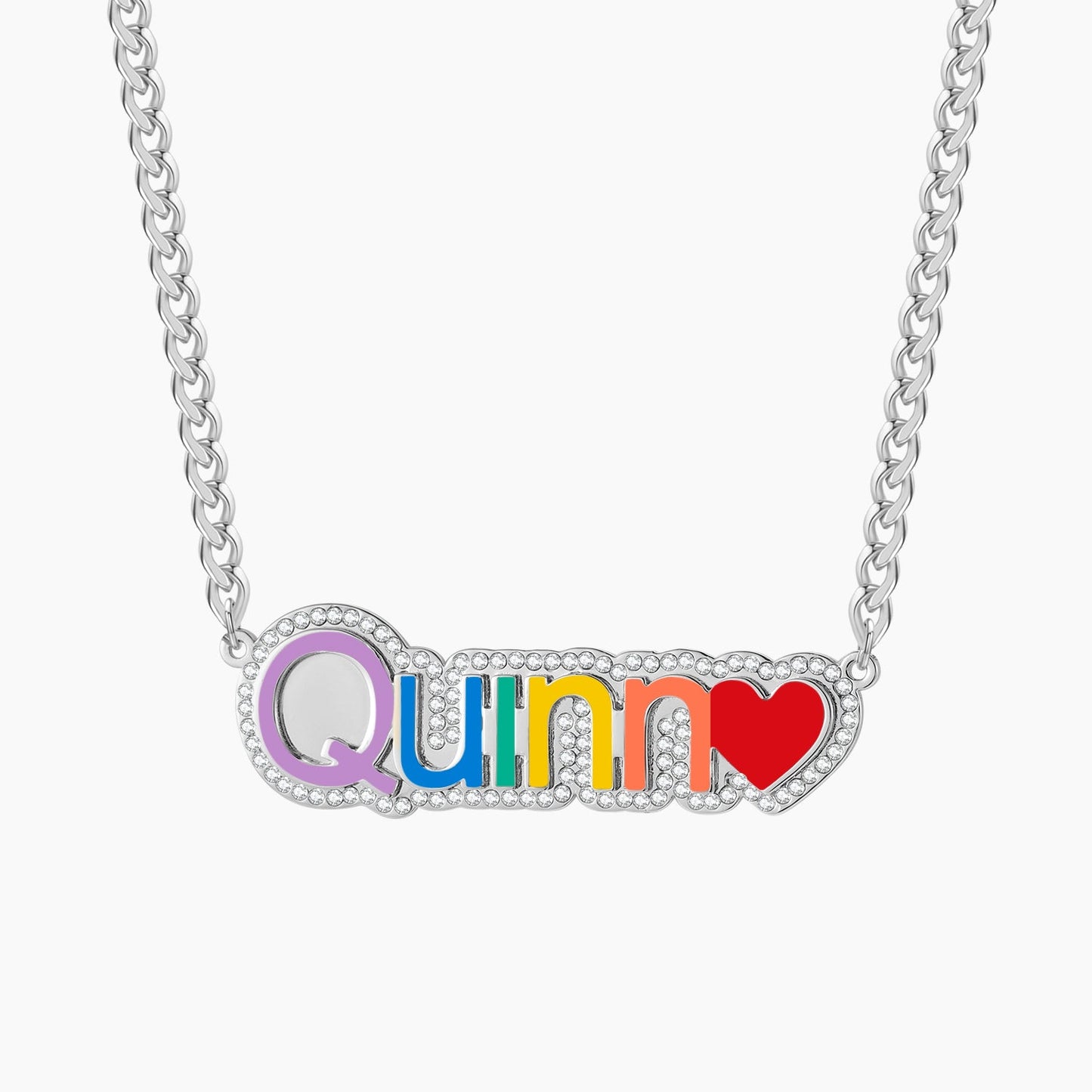 Rainbow Name Necklace QN623