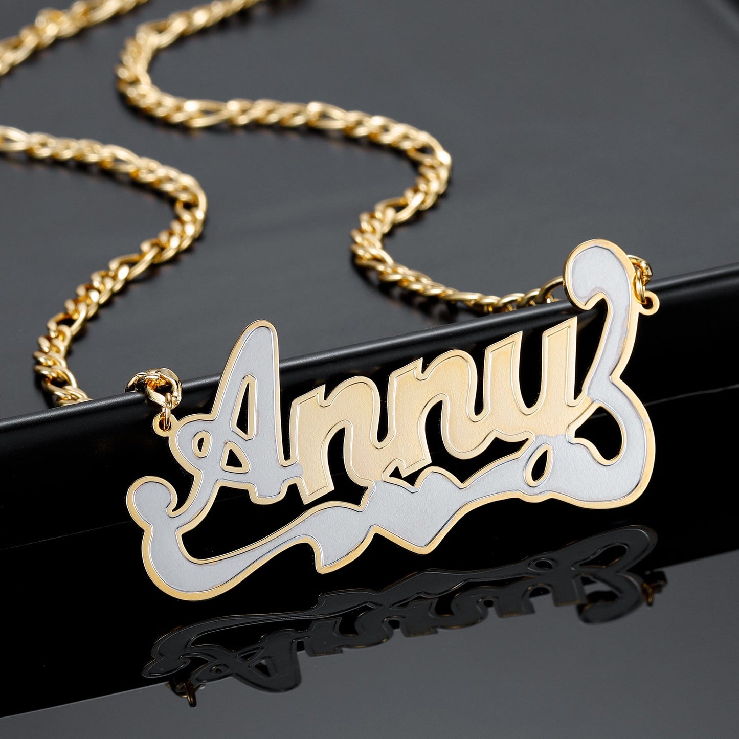 Two Tone Name Necklace