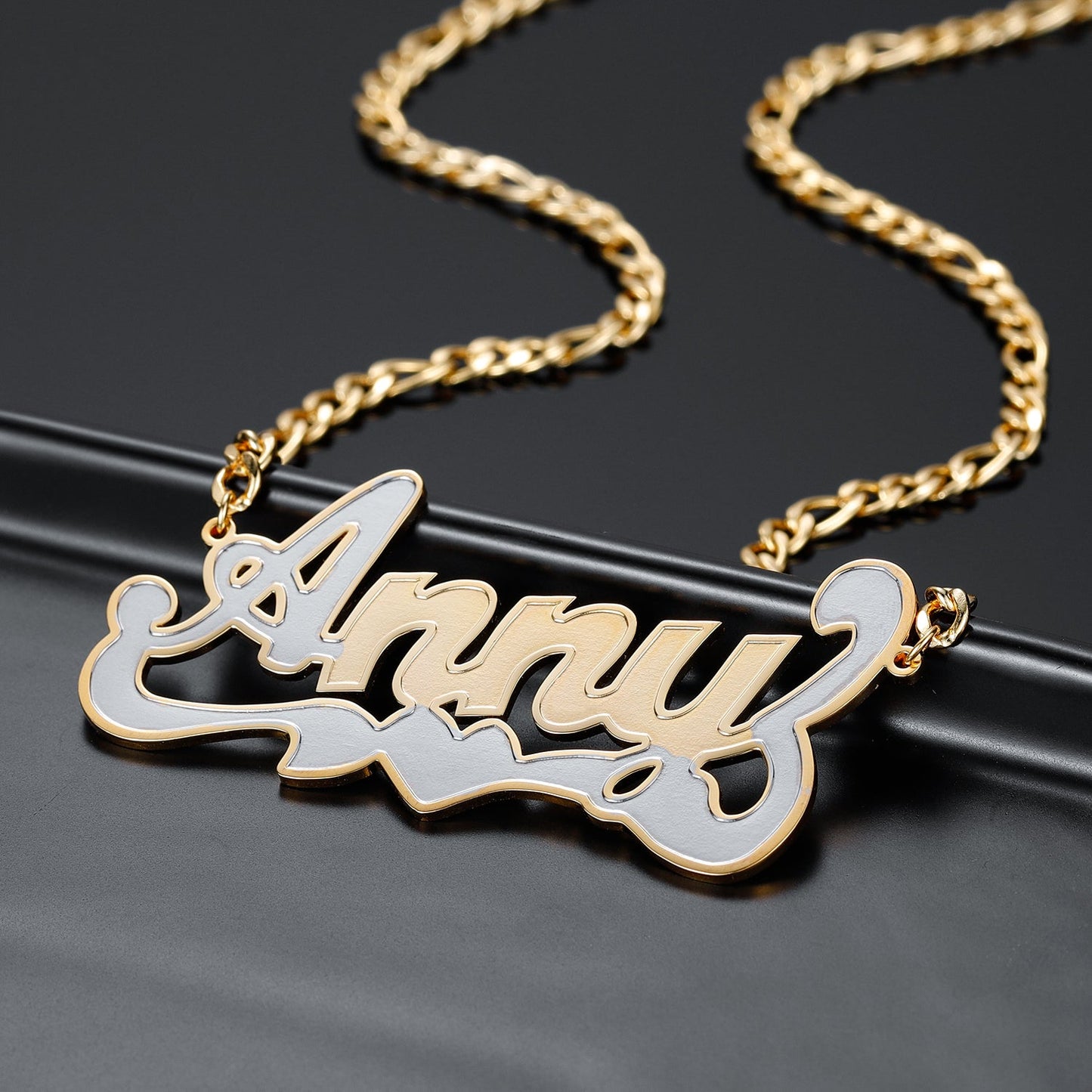 Two Tone Name Necklace