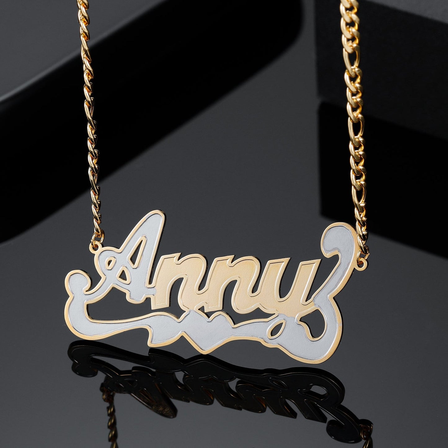 Two Tone Name Necklace