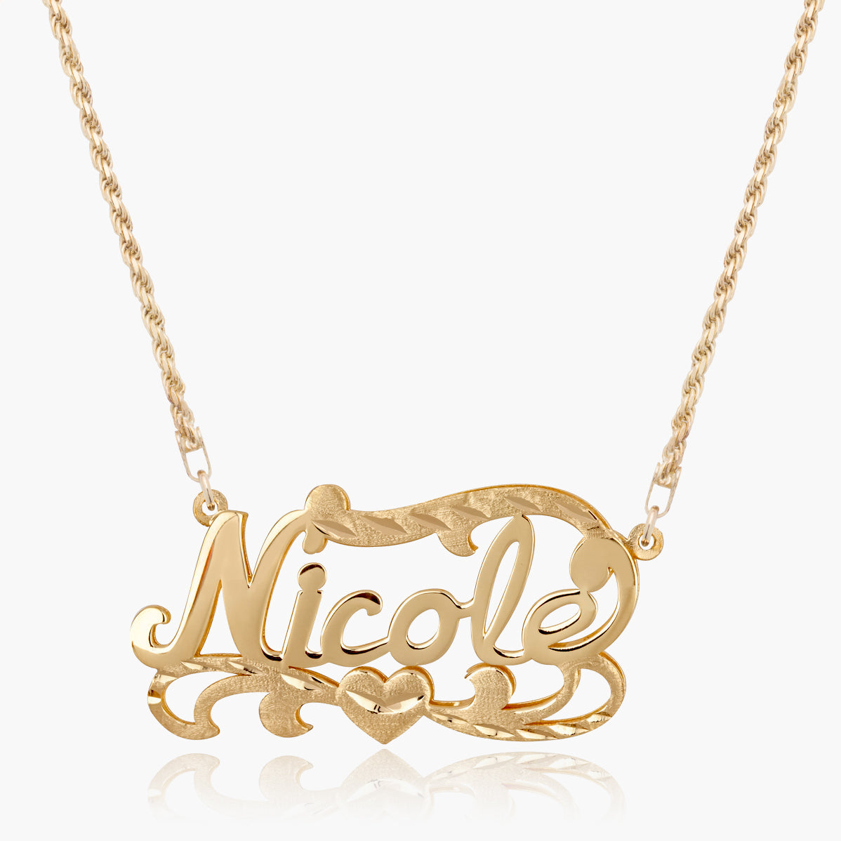 Kid's Double Plated Name Necklace