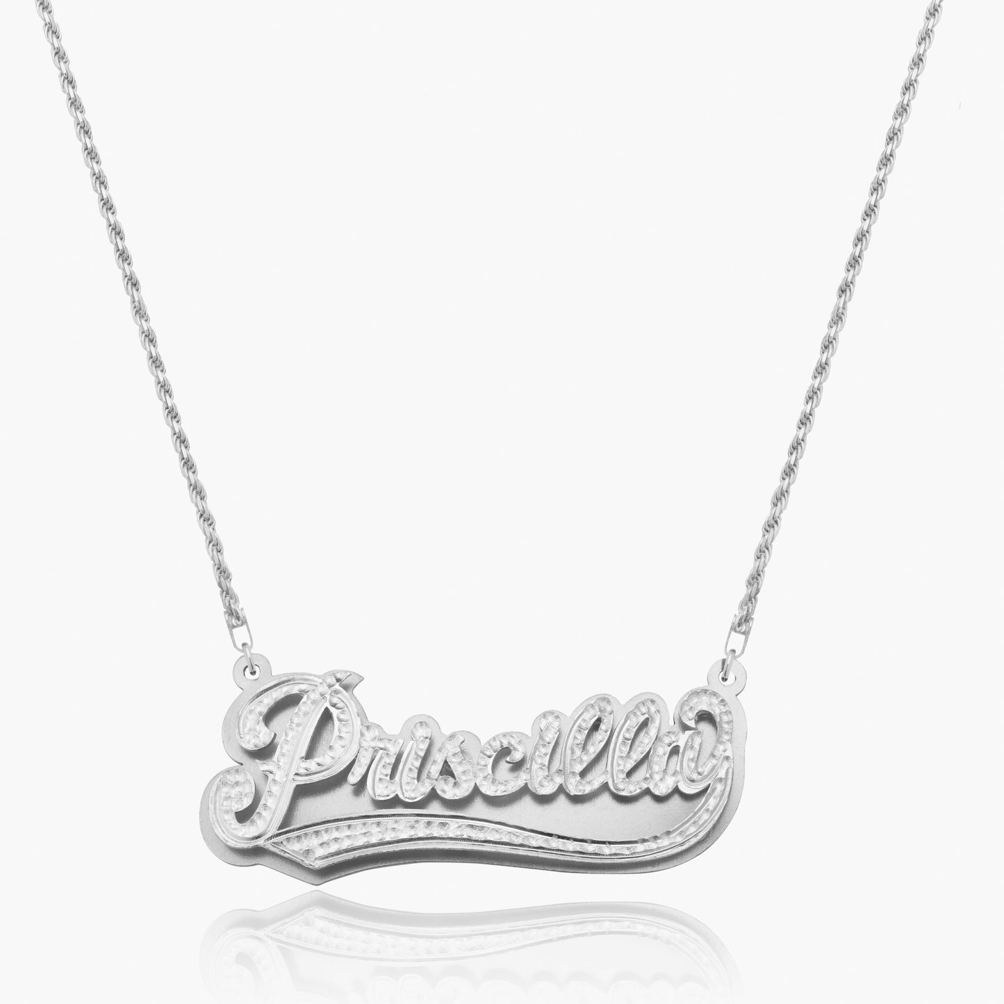 Kid's dubbel vergulde varsity naam ketting