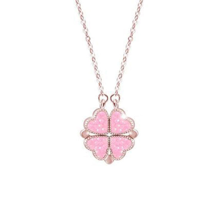 Enchanting Clover Love Charm Necklace