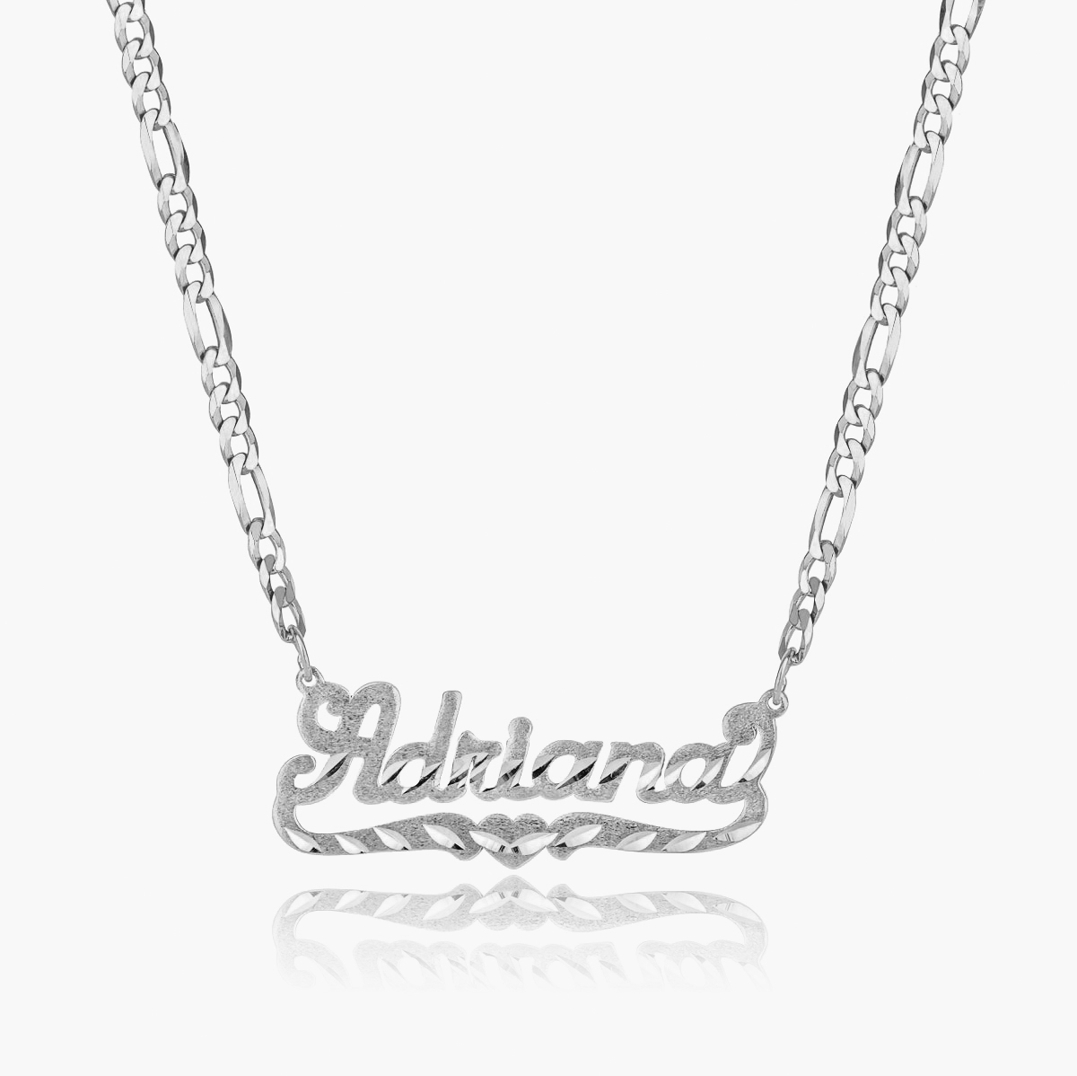 Kid's diamant gesneden naam ketting