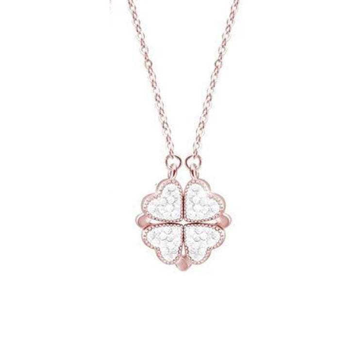 Enchanting Clover Love Charm Necklace