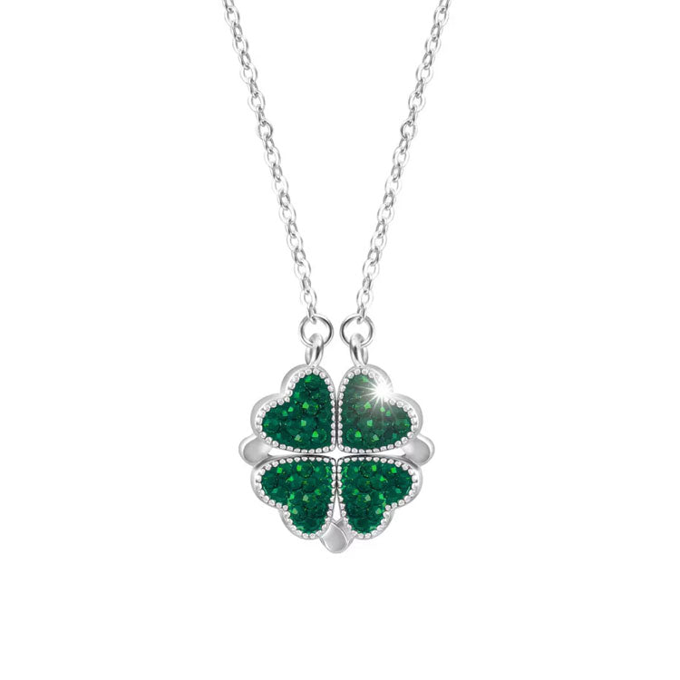 Enchanting Clover Love Charm Necklace