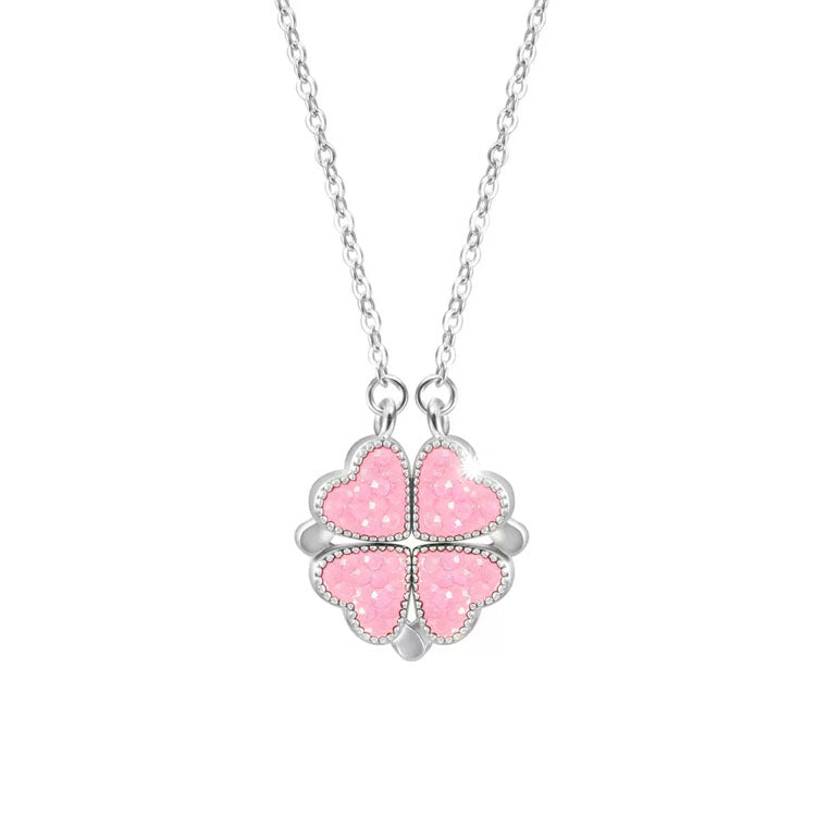 Enchanting Clover Love Charm Necklace