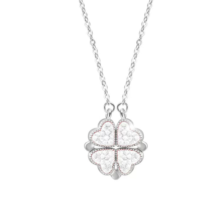 Enchanting Clover Love Charm Necklace